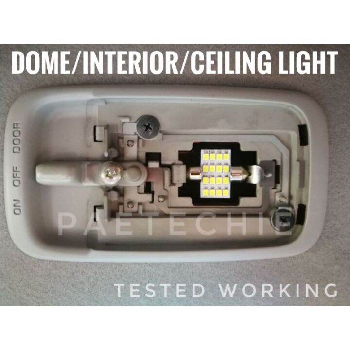 LED 31mm Festoon Dome Interior Ceiling Light Toyota Innova Vios Avanza Fortuner Hilux Wigo