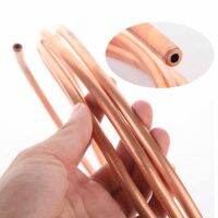 1/2/3/4/5M ท่อทองแดงอ่อน OD 2 3 4 5 6 8 9 10mm 99.9% Pure Coppers Wire Pipe Air Conditioner Cooling DIY Crafts Thk 0.5~1.5mm-Bajinde