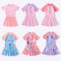 [COD] Childrens swimsuit ins new girl baby one-piece princess quick-drying sunscreen