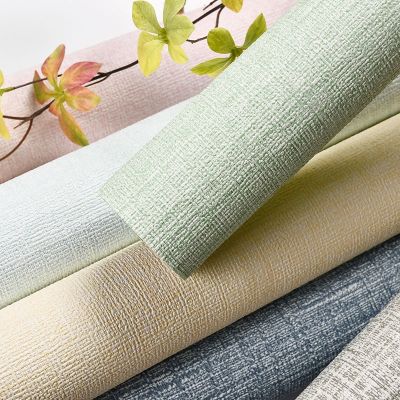 0.5Mx2.8mFaux Linen Textured Wallpaper Removable Self Adhesive Stick Contact Paper Wall Door for Accent Wall Bedroom Home Decor