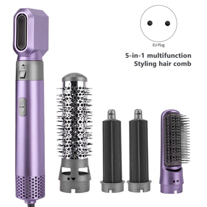 Hair Dryer Comb Set Hot Air Styler Hair Curler Straightening Curling Iron  Styling Brush Air Hair Styling Tool EU Plug 