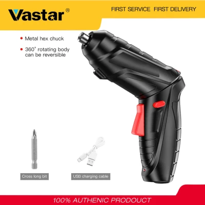 Vastar สว่านไฟฟ้าไร้สาย,ไขควงไฟฟ้าไร้สาย1800MAH สว่านไฟฟ้าแบบพกพาหมุน90 ° สว่านไฟฟ้าหนึ่งอันใช้งานได้สองแบบ
