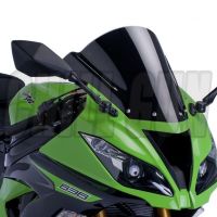 รถจักรยานยนต์ Double Bule กระจกบังลม Deflector Viser Visor สำหรับ Kawasaki ZX6R ZX-6R 2009-2016 ZX10R ZX-10R 2008-2010