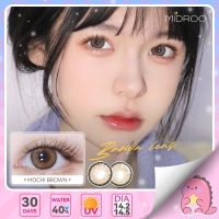 คอนแทคเลนส์สี Lens Mochi Brown ค่าสายตาปกติ บิ๊กอาย 14.2mm