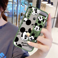 UCUC เคสโทรศัพท์เคสสำหรับ Xiaomi Redmi Note 8การ์ตูน Mickey Mouse เคสโทรศัพท์สาวกันกระแทก Frosted กลับนุ่มขอบฝาครอบเลนส์ป้องกันเลนส์ Ultra Thin เคสโทรศัพท์ (มีสายรัดข้อมือ)