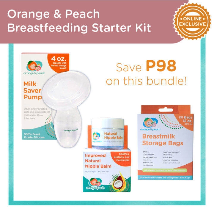 Orange and Peach Breastfeeding Starter Kit Bundle Lazada PH