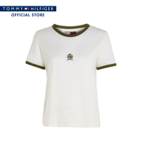 Tommy Hilfiger เสื้อยืดผู้หญิง รุ่น WW0WW39544 YBL - สีขาว