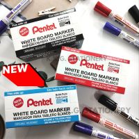 ปากกาไวท์บอร์ด Pentel เพนเทล รุ่น MW45 (ยกกล่อง12ด้าม) ปากกาไวท์บอร์ด หัวกลม PENTEL WHITEBOARD MARKER