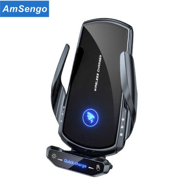 Fast 15W Magnetic Car Wireless Chargers Phone Holder For iPhone 12 11 8P Samsung Huawei Xiaomi Automatic Quick Wireless Charging