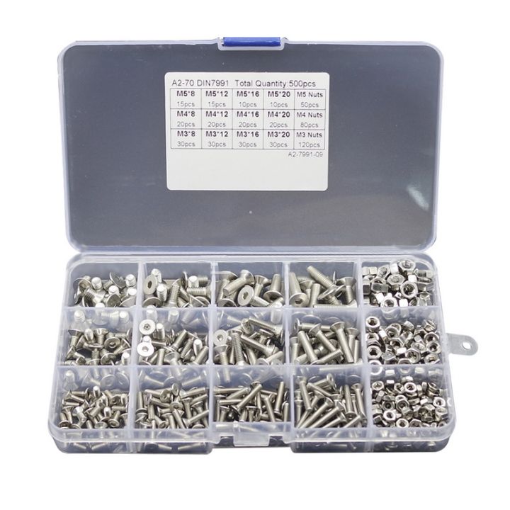 500pcslot-m3-m4-m5-stainless-steel-304-hexagon-socket-head-cap-socket-screw-bicycle-hex-bolt-nut-screws-set-assortment-kit-2020
