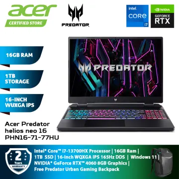 Acer Predator Helios Neo 16 WUXGA 165Hz IPS Gaming Laptop Intel