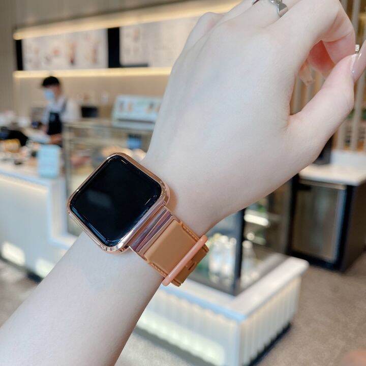 สำหรับ-xiaomi-redmi-watch-3-activeสายรัดที่ใช้งานพร้อมตัวป้องกันโลหะ-เคส-กันชนซิลิโคนสร้อยข้อมือสำหรับ-redmi-watch-3สายนาฬิกา