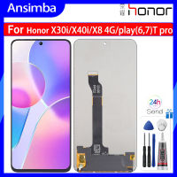 Ansimba จอแสดงผลจอ LCD แบบดั้งเดิมสำหรับ Honor X30i/Honor X40i/Honor Play6T Pro/ Honor Play7T Pro/Honor Pro/ Honor X8 4G หน้าจอสัมผัส LCD ทัชสกรีนสำหรับ Honor X30i X40i Play6T Play7T Pro X8 4G Display LCD