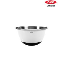 OXO ชามผสม รุ่นสแตนเลส ขนาด 1.4 ลิตร สีขาว l OXO GG Stainless Steel Mixing Bowl 1.4 L. ทำจากสแตนเลส สตีล เนื้อหนา ทนทาน