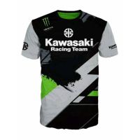 （Contact customer service to customize for you）about new kawasaki details team racing t-shirt tee customized（Childrens Adult Sizes）