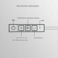 BT8 Motorcycle Helmet Bluetooth Headset BT5.0 180-2000KHZ Noise Reduction Stereo Automatic Answering Riding Headset