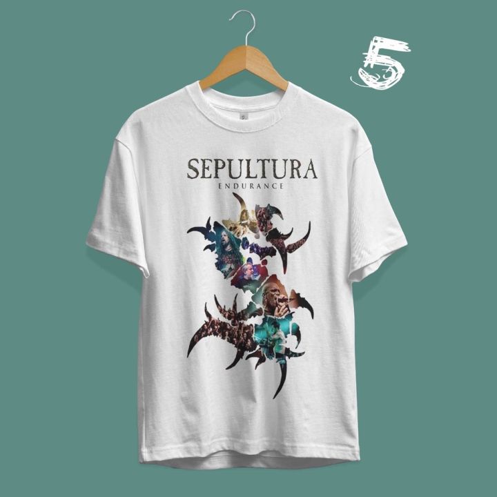 เสื้อยืดผ้าฝ้าย เสื้อยืด Sepultura | เสื้อวงดนตรี  7QDO