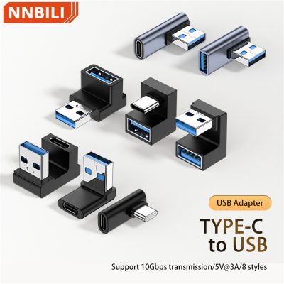 Chaunceybi 90/180 Elbow C USB to Converter U USB-C 3.0 for Computer Tablet