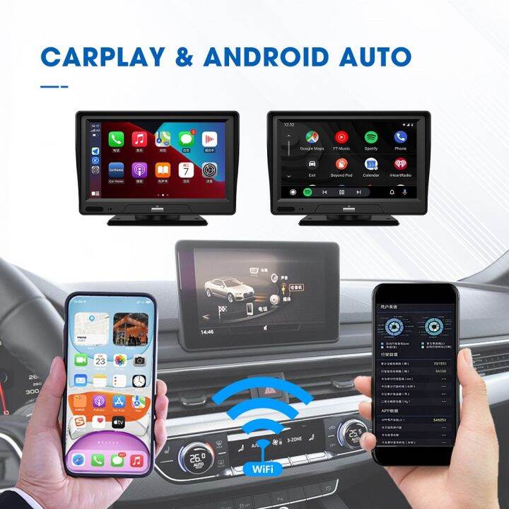 อะแดปเตอร์-carplay-อัพเกรดออนไลน์รองรับกล่อง-ai-5ghz-รถยนต์ไร้สาย-play-android-กล่องเครื่องเล่นมัลติมีเดียรถยนต์ไร้สาย