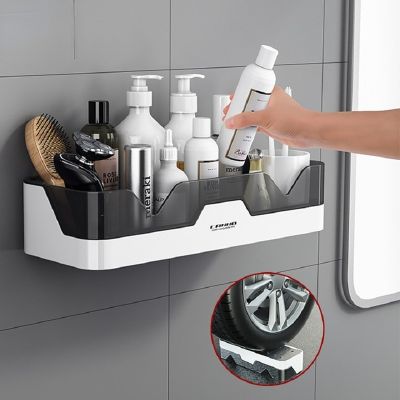 【HOT】❈▥♙  Shelf Shampoo Holder Shower Shelves Wall Mount Basket Rack Organizer Accessories