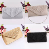 Women Glitter Wallet Clutch Bag Ladies Tassel Evening Wedding Handbag Party Prom Coin Purse Chain Wallets