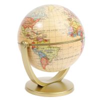 、’】- 360 Degree Rotating World Globe Earth Antique Home Office Desktop Decor Geography Educational School Supplies Kids Learning Gift