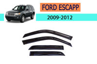 คิ้วกันสาด/คิ้วกันฝน Ford Escape 2009 2010 2011 2012 สีดำ / ฟอร์ด เอสเคป