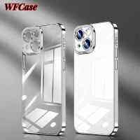 WFCase สำหรับ iPhone 15 14 Pro Max Plus 13 Pro Max 12 Pro Max 11 Pro Max 8 7 6 Plus เคสป้องกันกล้องทั้งเครื่องเคสโทรศัพท์