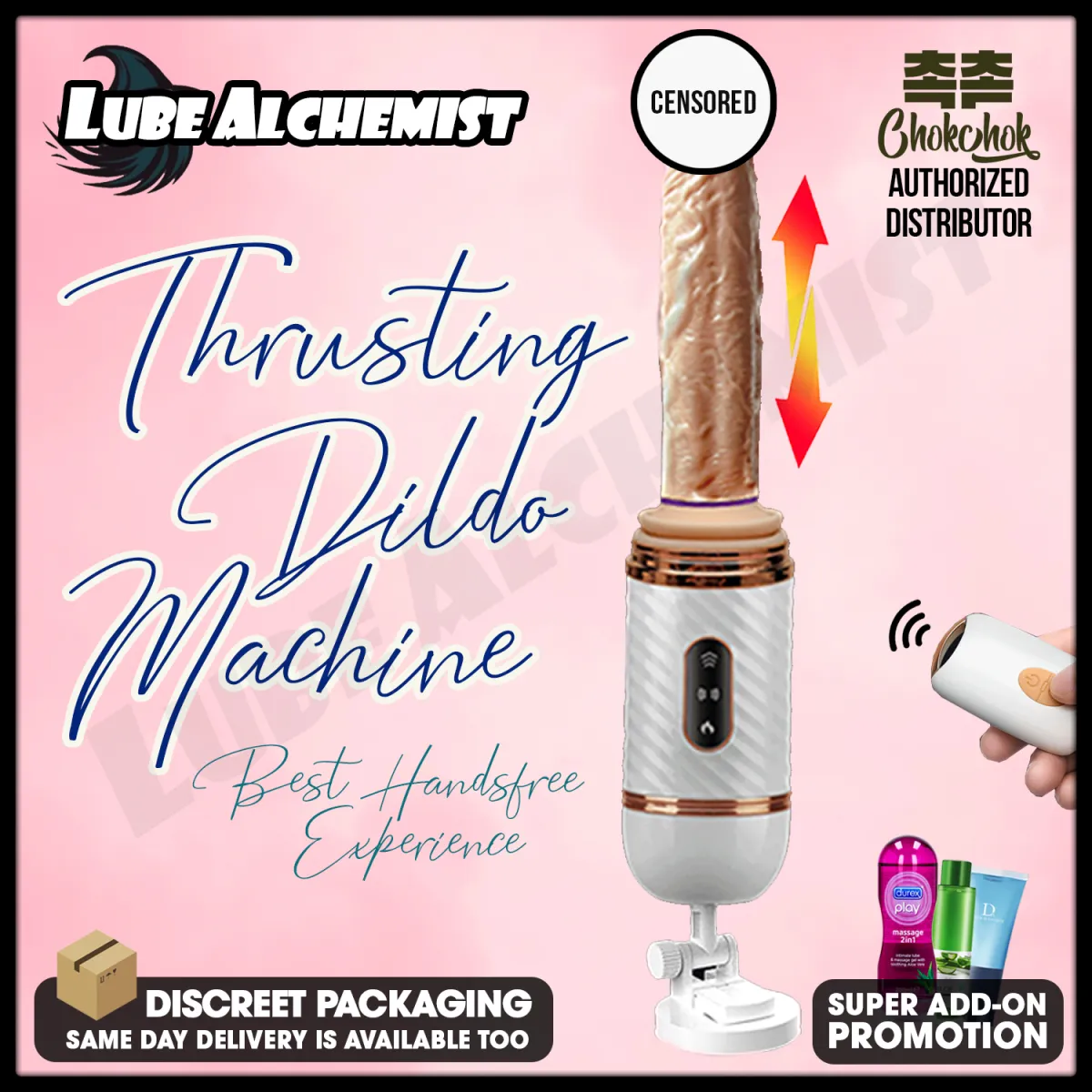 LubeAlchemist™ Chokchok Preimum Vibrator Stick Dildo G Spot Sex Toys for Female Clitoris Stimulator Sex Toy for Male Erotic Clit Sexual Silicone Sex Toy for Couple Sexy Gift Shop Lazada Singapore billede