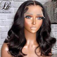 【LZ】▨  Body Wave Lace Front Wigs Short Bob Wigs Synthetic Lace Frontal Wigs Water Wave Natural Hairline Wigs for Women Heat Resistant