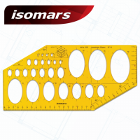 ISOMARS แผ่นเพลทจิวเวอรี่ (ISOMETRIC 295X147MM YELLOW)