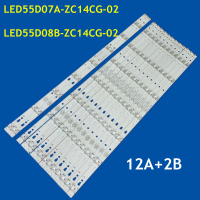 14PCS LED Strip LED55D07A-ZC14CG-02 LED55D08B-ZC14CG-02 30355008225สำหรับ LE55D8810 MHDV5533-U4 JVC LT-55C550 LE55B510X