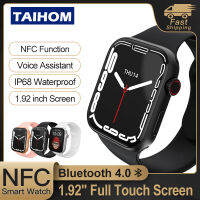 TAIHOM 1.92นิ้วสมาร์ท Watc NFC หน้าจอขนาดใหญ่สัมผัสสร้อยข้อมือออกกำลังกายบลูทูธโทรตรวจจับอัตราการเต้นหัวใจมัลติฟังก์ชั่เตือนการตรวจสอบการนอนหลับ