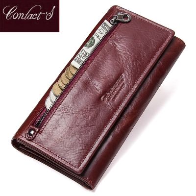 （Layor wallet） ติดต่อ39; S หนังแท้ผู้หญิงกระเป๋ายาวหญิง C Lutches กระเป๋าสตางค์เงินกระเป๋าออกแบบแบรนด์สำหรับโทรศัพท์มือถือผู้ถือบัตรกระเป๋าสตางค์