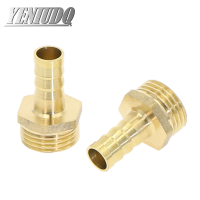 ข้อต่อท่อทองเหลือง 4mm 6mm 8mm 10mm 12mm 19mm Hose Barb Tail 1/8" 1/4" 1/2" 3/8" BSP Male Connector Joint Copper Coupler Adapter-Cailine