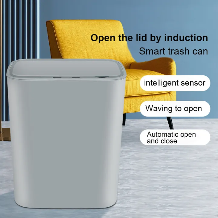 15L Smart Trash Can Induction Trash Bin automatic trash can