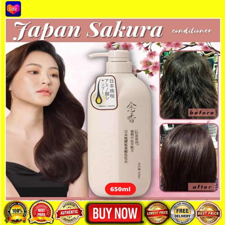 ORIGINAL 650ML ORIGINAL AND AUTHENTIC Natural Japanese Sakura Shampoo and Conditioner Japan Hair Grower Anti Dandruff Silky Hair, Hair growth Amino Acid Shampoo Organic Shampoo and Conditioner set Thick and Smooth | ORIGINAL 650ML ORIGINAL AND AUTHENTIC Natural Japanese Sakura Shampoo and Conditioner Japan Hair Grower Anti Dandruff Silky Hair, Hair growth Amino Acid Shampoo Organic Shampoo and Conditioner set Thick and Smooth |