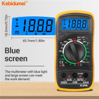 Kebidumei มัลติมิเตอร์ดิจิตอล XL830L,เครื่องวัดโวลต์มิเตอร์แอมมิเตอร์ LCD Ac/dc ตัวทดสอบโอห์มเครื่องวัดความปลอดภัยสูง