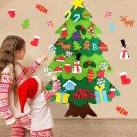 {Decwork}DIY Felt Christmas Tree Merry Christmas Decorations For Home 2022 Cristmas Ornaments Tree Navidad Xmas Gift Happy New Year 2023