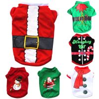 Christmas Dog Clothes Cotton Holiday Elements Shirt For Small Medium Dogs Chihuahua Yorkshire Teddy Bichon Warm Pet Clothing