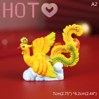 Hot? รูปปั้นมังกรสัตว์ในตำนานของจีนรูปปั้นสัตว์โบราณคอลเลกชันงานฝีมือตกแต่งบ้านขนาดเล็ก