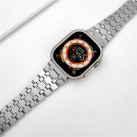 Correa for apple watch ultra 49mm band series 8 7 45mm 41mm 6 5 4 se 44mm 40mm luxury stainless steel strap for iwatch ultra Straps