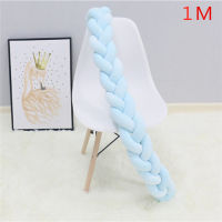 1M2M Baby Bed Bumper Newborn Braid Pillow Cushion Bumper for Bebe Crib Coil Protector Bumper