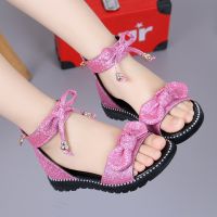 【hot】❀✹  Shoes Flat Heel Sandals Kids Little Bow Fashion Teenage A857