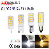 LIZHOUMIL ไฟหลอดไฟ Led E14 G9สำหรับ G4,ไฟ Led 51ดวง SMD2835โคมไฟเซรามิคสไตล์ยุโรปกระแสไฟคงที่โดยไม่ใช้ไฟสโตสโคปิก