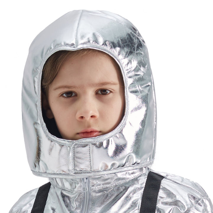 เด็ก-nasa-นักบินอวกาศเครื่องแต่งกายคอสเพลย์ฮาโลวีนเด็กนักบินอวกาศเสื้อคลุมหลวม-ๆกับหมวกกันน็อค