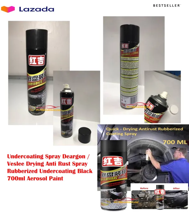 Undercoating Spray Deargon / Veslee Drying Anti Rust Spray Rubberized