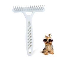 White Rake Comb for Dogs Brush Short Long Hair Fur Shedding Remove Cat Dog Brush Grooming Tools Pet Dog Supplies