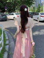 สไตล์วินเทจของผู้หญิง Modified hanfu textual elements printed retro gentle temperament beautiful everyday fairy ancient dress