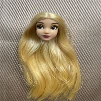 (Popular toys)  Original Princess ตุ๊กตาหัว Anna Elsa Belle Head Plan ขนอุปกรณ์เสริมสาวคอลเลกชันหายากของเล่นตัวเลข